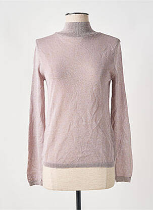 Pulover cu guler înalt roz MANGO femeie