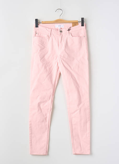 Pantalon slim roz MANGO femeie