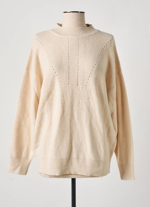 Pulover cu guler înalt bej MANGO femeie