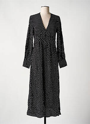 Rochie lungă negru MANGO femeie