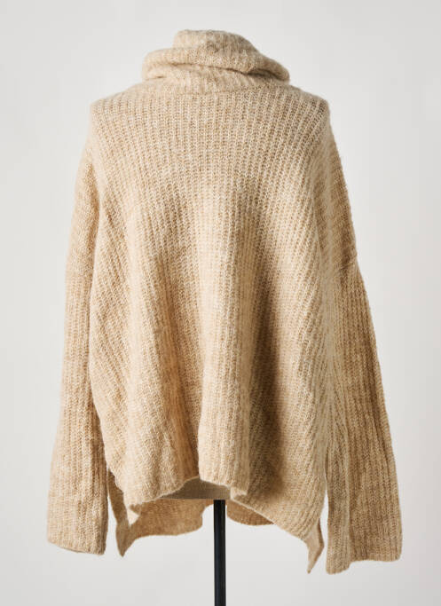 Pulover cu guler înalt bej OPUS femeie