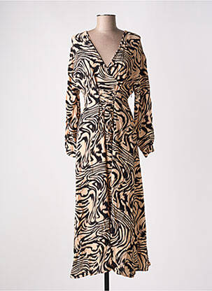 Rochie lungă negru MANGO femeie