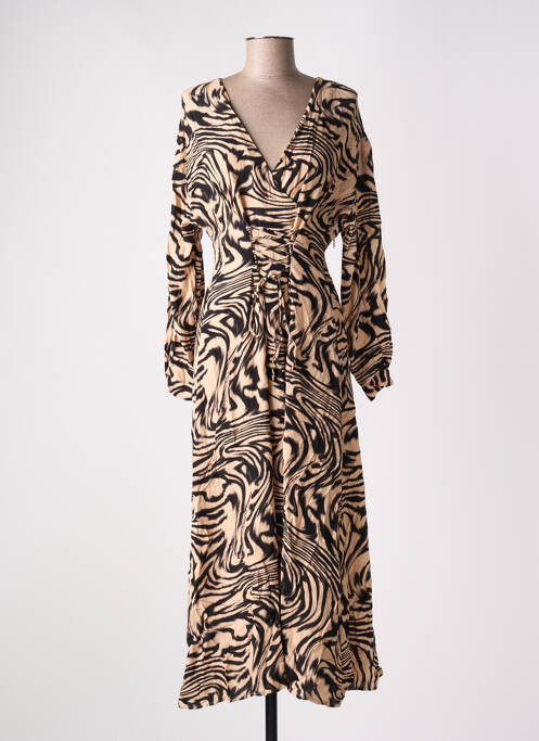 Rochie lungă negru MANGO femeie