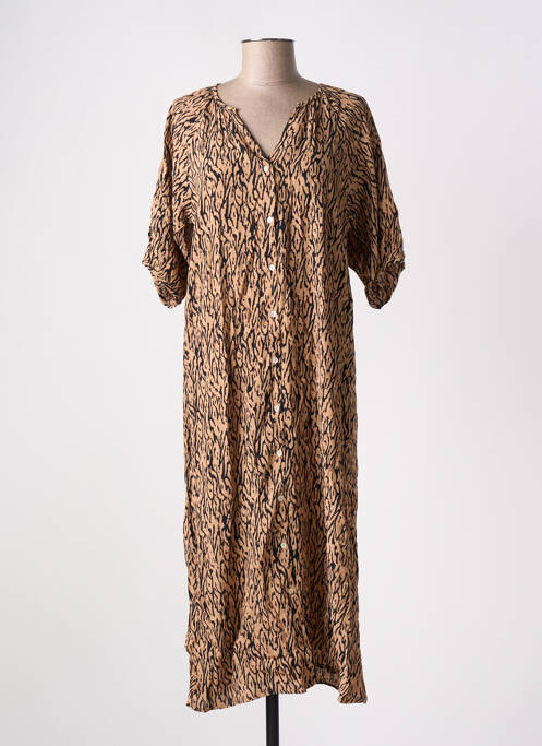 Rochie midi maro VERO MODA femeie