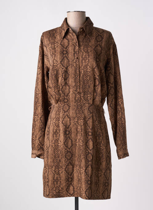 Rochie scurtă maro GUESS femeie