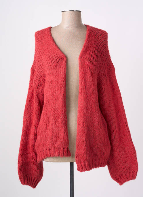 Vestă cu mâneci lungi roșu BELLITA femeie