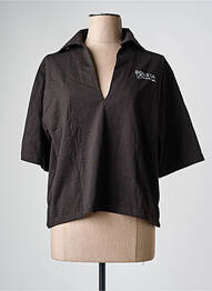Polo negru TOURIST LEMC femme