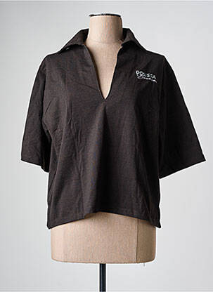 Polo negru TOURIST LEMC femeie