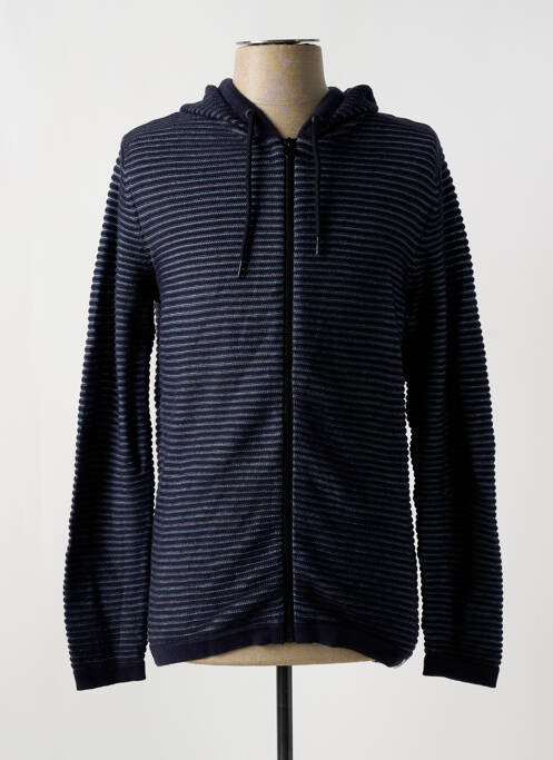 Hanorac cu glugă albastru JACK & JONES bărbat