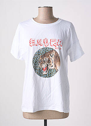 Tricou alb NOISY MAY femeie