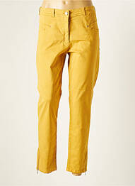 Pantalon 7/8 elasticitate mărime normală galben PAUL BRIAL femme