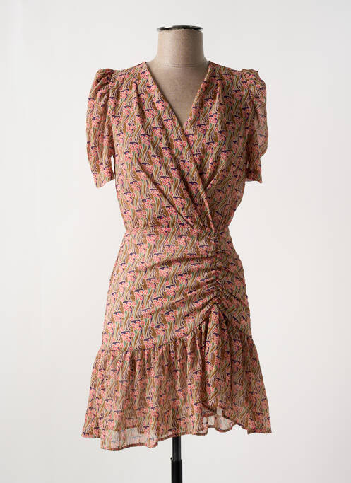 Rochie scurtă maro MORGAN femeie