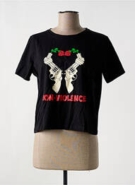 Tricou negru CEMI femme