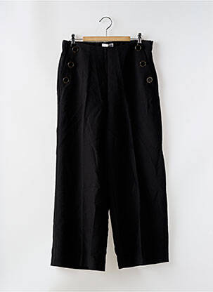 Pantalon larg negru MANGO femeie