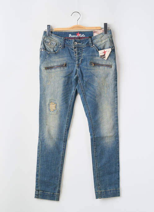 Blugi skinny albastru BUENA VISTA femeie