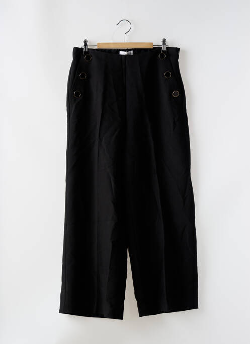 Pantalon larg negru MANGO femeie