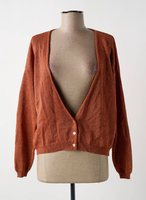 Vestă cu mâneci lungi portocaliu BELLITA femme