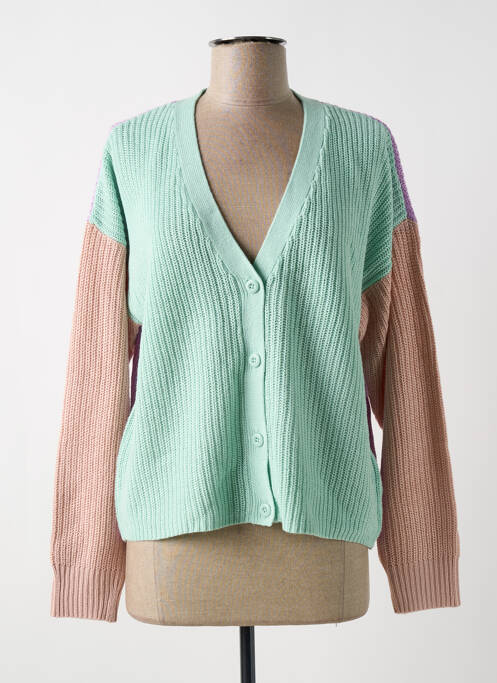 Vestă cu mâneci lungi verde ONLY femeie