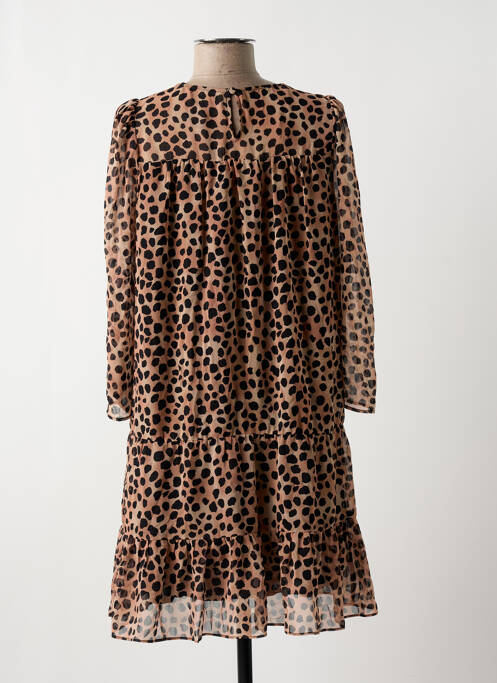 Rochie scurtă maro NAF NAF femeie