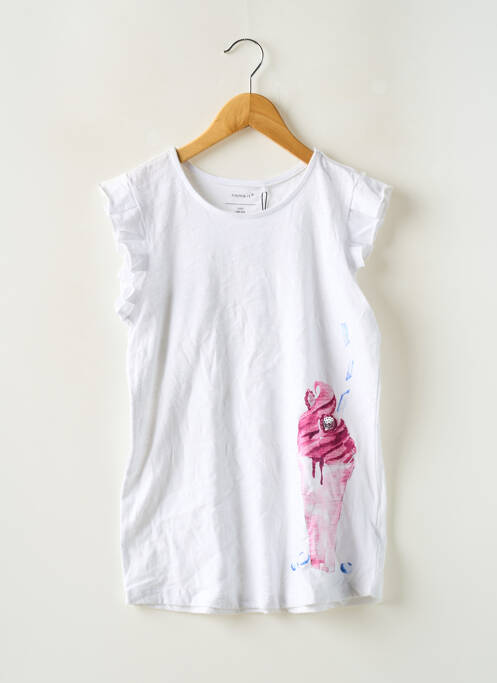 Tricou alb NAME IT fată