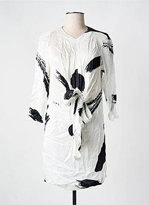 Rochie scurtă alb MANGO femeie