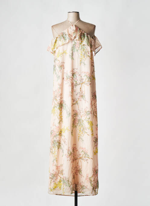 Rochie lungă roz MORGAN femeie