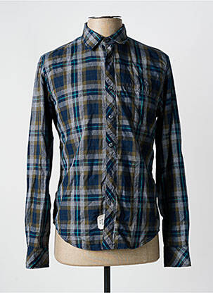 Cămașă cu mâneci lungi albastru EDC bărbat