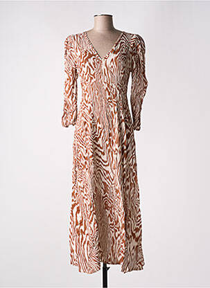 Rochie midi bej ASTRID BLACK LABEL femeie