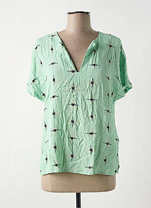 Tricou verde VILA femeie