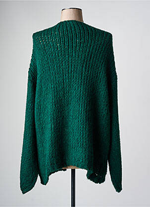 Vestă cu mâneci lungi verde BELLITA femeie
