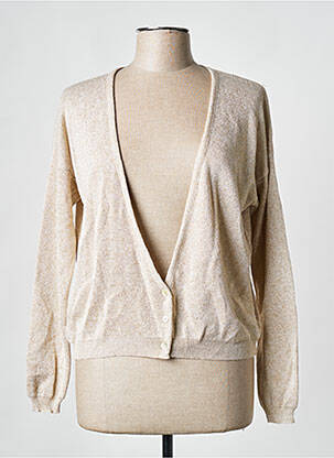 Vestă cu mâneci lungi bej BELLITA femeie