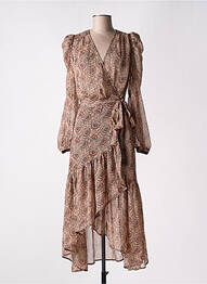 Rochie midi roz MORGAN femme