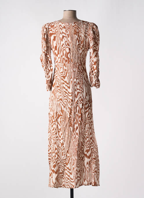 Rochie midi bej ASTRID BLACK LABEL femeie