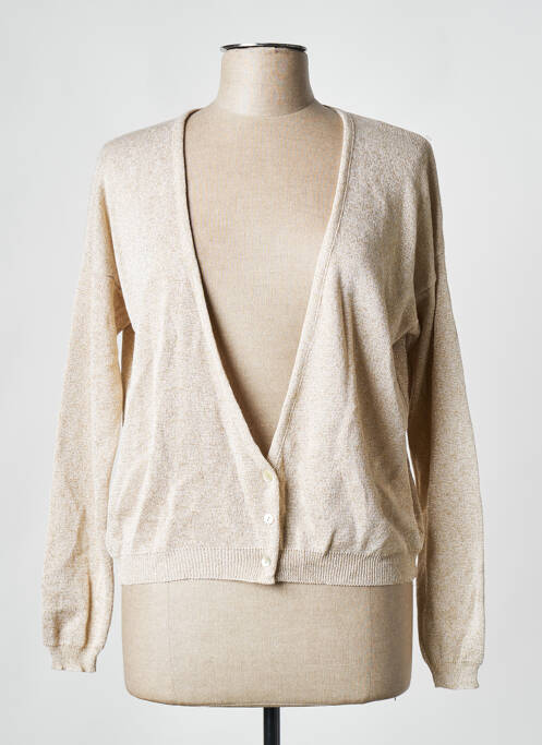 Vestă cu mâneci lungi bej BELLITA femeie