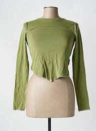 Tricou verde SUBDUED femme