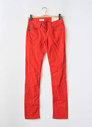 Blugi cu croială slim portocaliu PEPE femeie