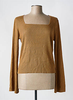 Pulover bej VILA femeie