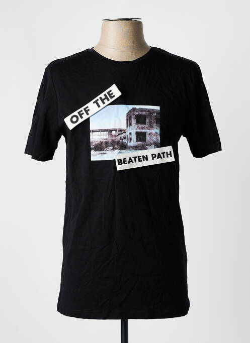 Tricou negru JACK & JONES bărbat