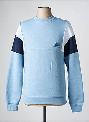 Pulover albastru JACK & JONES bărbat