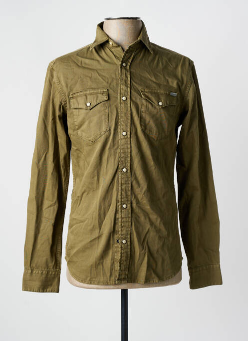 Cămașă cu mâneci lungi verde JACK & JONES bărbat