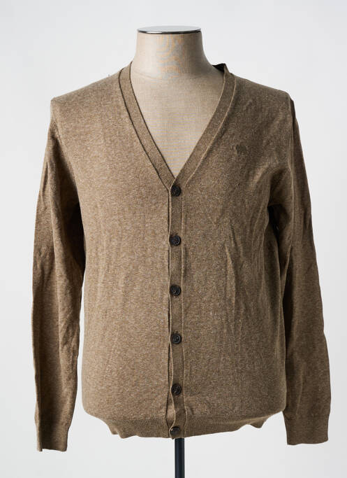 Vestă cu mâneci lungi maro BRUCE & BUTLER  bărbat