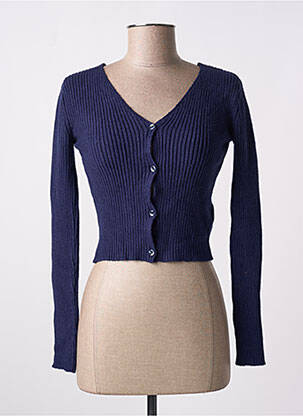 Vestă cu mâneci lungi albastru SUBDUED femeie