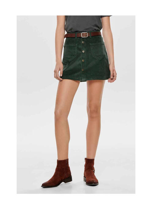 Fustă scurtă verde ONLY femeie