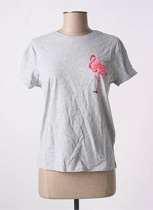 Tricou gri JACQUELINE DE YONG femeie