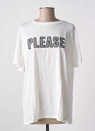 Tricou alb MANGO femeie