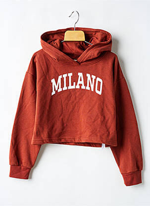 Hanorac cu glugă maro ONLY fată