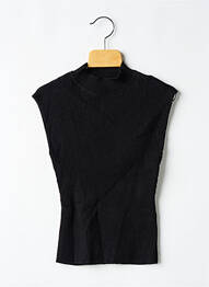 Pulover cu guler înalt negru GUESS fille