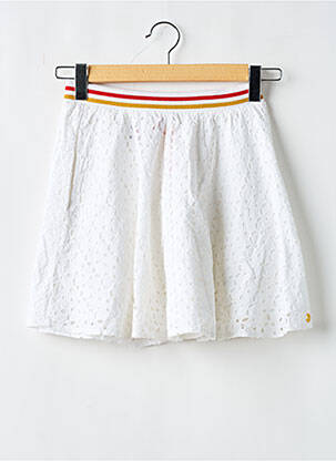 Fustă scurtă alb SUPERDRY femeie