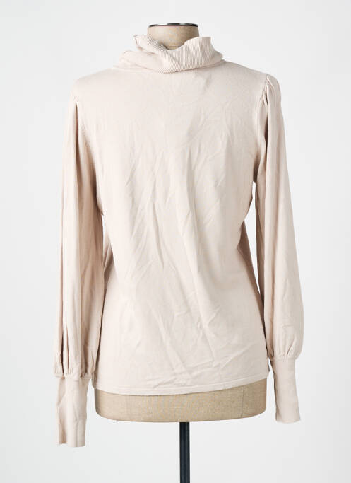 Pulover cu guler înalt bej MORE & MORE femeie