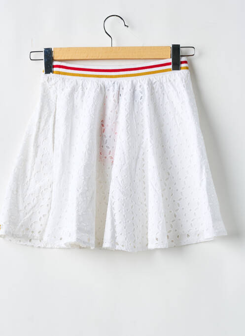 Fustă scurtă alb SUPERDRY femeie